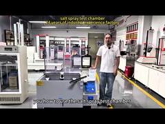 نقدم لك غرفة اختبار رش الملح SUS304 بأبعاد مسافة الرش 120x100x50