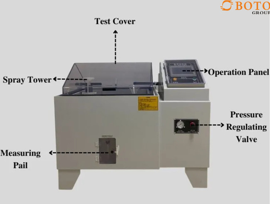 PLC/PC Control Salt Spray Test Chamber 0.09m2~2.25m2 B117 Salt Spray Test Water Spray Test Chamber