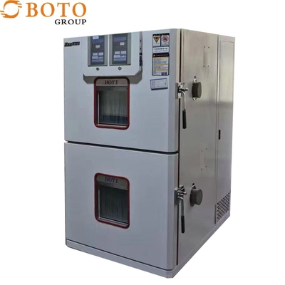 Environmental Test Chambers Two Box-Type Hot And Cold Impact Chamber GB/T2423.1.2-2001 GJB/Z34-5.1.6