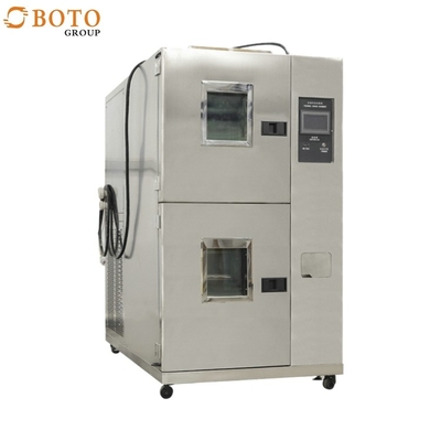 غرفة تأثير ساخن وبارد من نوعين صندوقي GB / T2423.1.2-2001 مختبر B-TCT-403